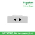 Schneider Socket Outlet AvatarOn A Universal 16A 250V 2 Pin S Sized Grey M3T426US-GY For Sale