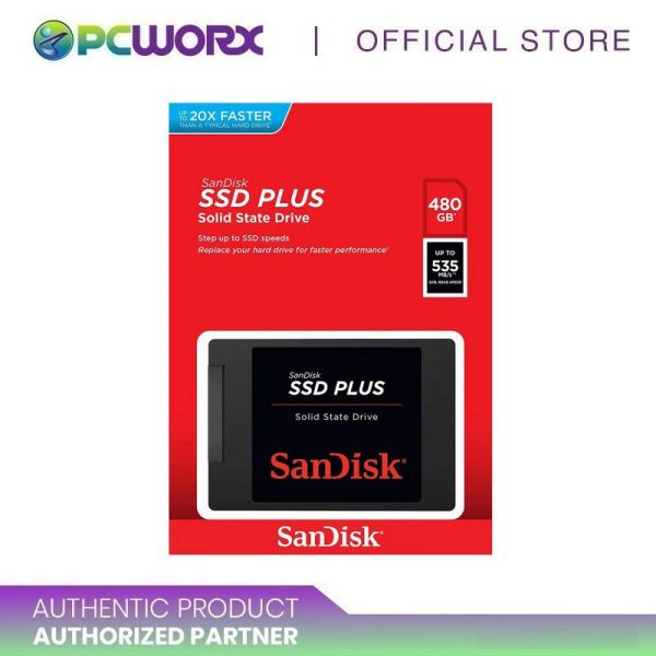 Sandisk 480GB SSD Plus Solid State Drive (SDSSDA-480G-G26) Online