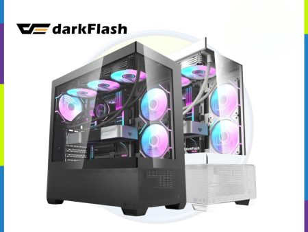 Darkfalsh DS900 AIR PANORAMIC GLASS SIDE PANEL LUXURY PC CASE BLACK   WHITE | Gaming PC Case Hot on Sale