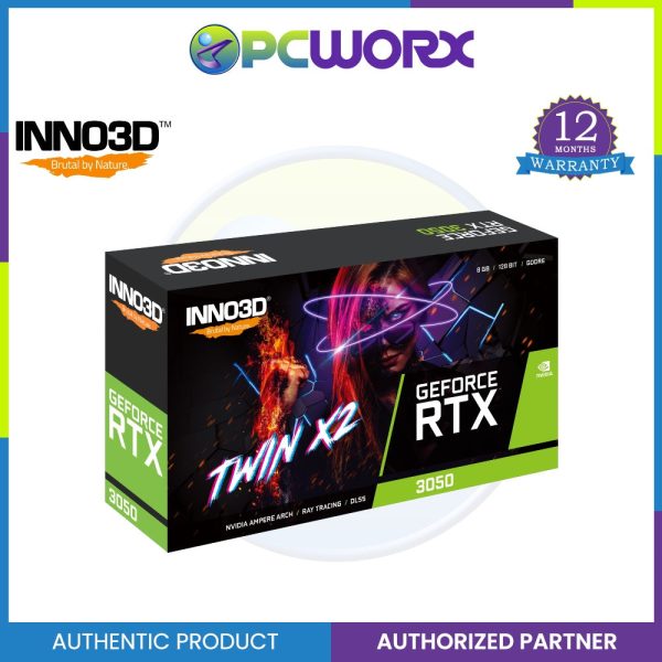 Inno3D NVIDIA® GeForce RTX™ 3050 Twin X2 8GB GDDR6 Graphic Card Online Hot Sale