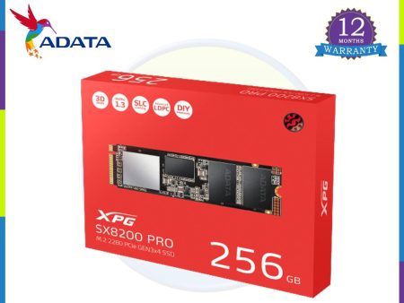 Adata XPG SX8200 Pro 256GB PCIe Gen3x4 M.2 2280 Solid State Drive For Discount