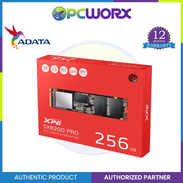 Adata XPG SX8200 Pro 256GB PCIe Gen3x4 M.2 2280 Solid State Drive For Discount