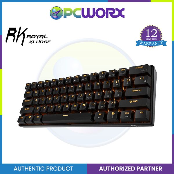 Royal Kludge RK61 Wired 60% - Tri-Mode Mechanical Keyboard RGB Backlit Ultra-Compact Hot-Swappable For Cheap