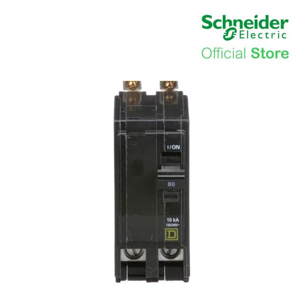 Schneider QOB UL 2-Pole 80A Bolt-On Miniature Circuit Breaker 120 240V 10kAIC QOB280 Online