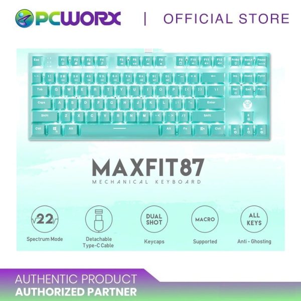 Fantech MK856 Maxfit RGB TKL Gaming Keyboard - Mint Edition Discount