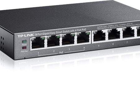 TP-Link TL-SG108PE 8-Port Gigabit Easy Smart Switch with 4-Port PoE Supply