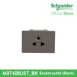 Schneider Socket Outlet AvatarOn A Universal 16A 250V 3 Pin 2S Sized Black M3T426UST-BK Supply