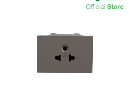 Schneider Socket Outlet AvatarOn A Universal 16A 250V 3 Pin 2S Sized Black M3T426UST-BK Supply