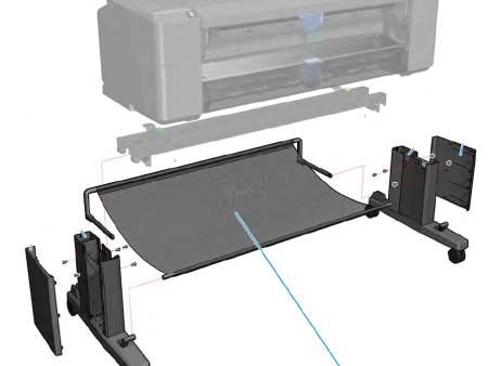 Basket Assembly for HP DesignJet T920, T930, T1500, T2500, T1600, T2600 CR357-67066 For Sale