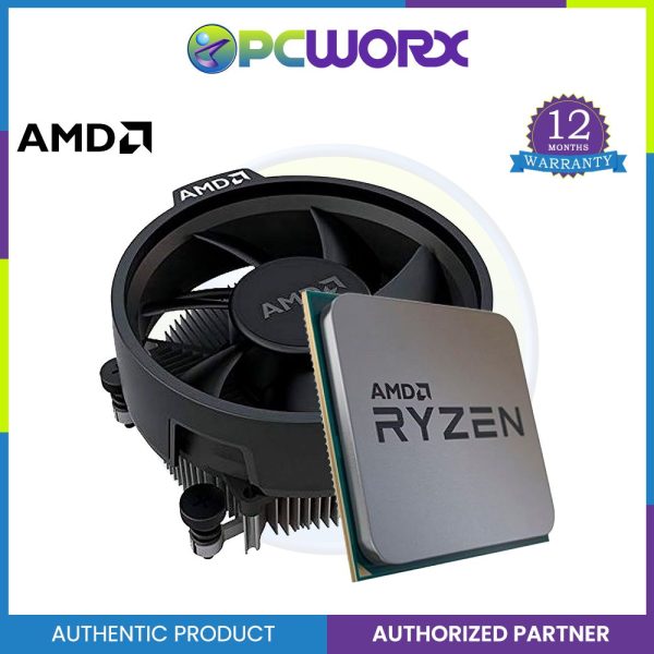 AMD Ryzen™ 3 4100 4-Core, 8-Thread Unlocked Desktop Processor with Wraith Stealth Cooler Fashion