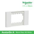 Schneider AvatarOn A 3 gangs Blank Plate - WHITE M3T03-WE Supply