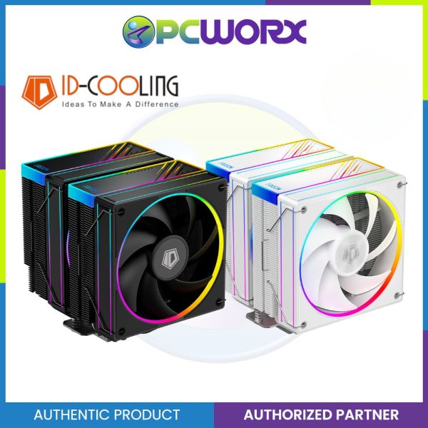 ID-Cooling FROZN A620 aRGB White   Black, Twin Tower 6 heatpipe, 2x120mm | aRGB CPU Cooler For Sale