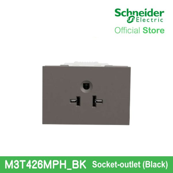 Schneider Socket Outlet Avataron A American 20A 250V 3 Pin 2S Sized Black M3T426MPH-BK Online Hot Sale