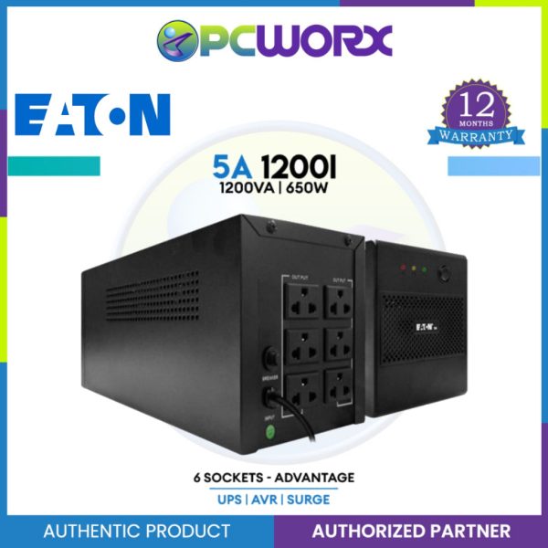 Eaton 5A 1200I-NEMA 1200VA 650Watts Line Interactive UPS For Sale