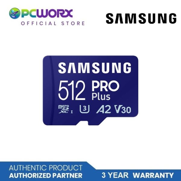 Samsung MB-MD128SA APC 128GB | MB-MD512SA APC 512GB MICRO SD PRO PLUS W ADAPTER SAMSUNG MICRO SD MEMORY CARD | Samsung 128GB MICROSD Memory Card on Sale