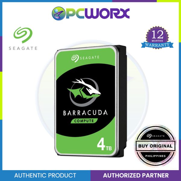 Seagate BarraCuda Internal Hard Drive 4TB SATA 6Gb s 256MB Cache 3.5-Inch Online now