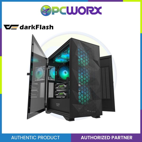 darkFlash DLX21 Mesh Luxury ATX Gaming PC Case Fashion