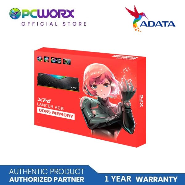 Adata AD-AX5U6000C3016G-DCLARBK-BOX XPG LANCER RGB DDR5 6000Mhz 32GB (2x16GB) W Heatsink | Adata 32GB DDR5 RGB RAM - 32GB RAM Cheap