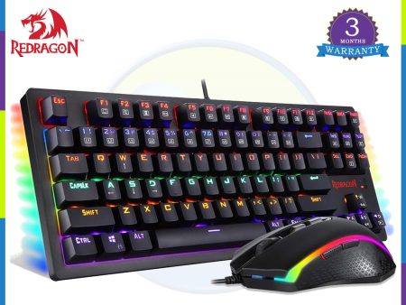 Redragon S113-KN 2-in-1 Esssential Gaming Keyboard and Mouse Combo on Sale