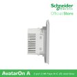 Schneider AvatarOn A 2 USB port 5 V AC-DC USB Charger outlet - GREY M3T-USB2-GY | USB Outlet Supply