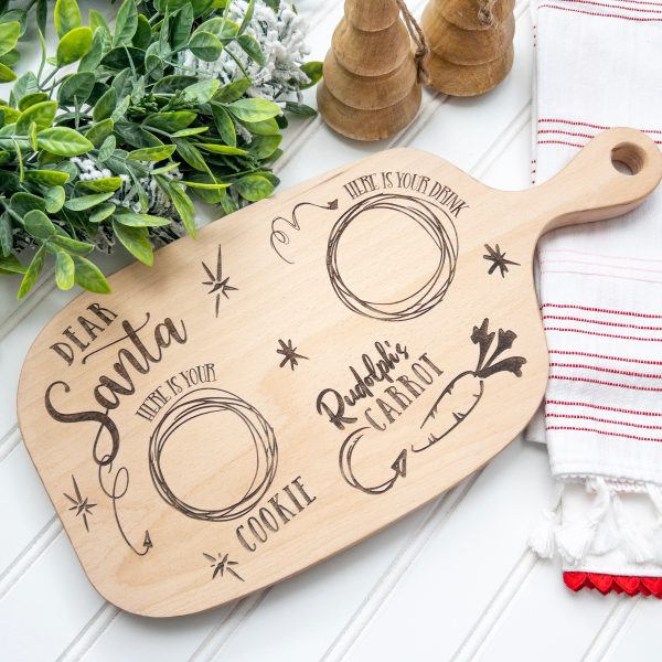 Personalized Santa s Milk and Cookies Board Discount