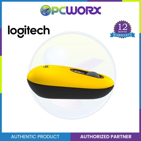 Logitech POP Wireless Mouse with Emoji Button Function Blast Yellow | Wireless Mouse Fashion