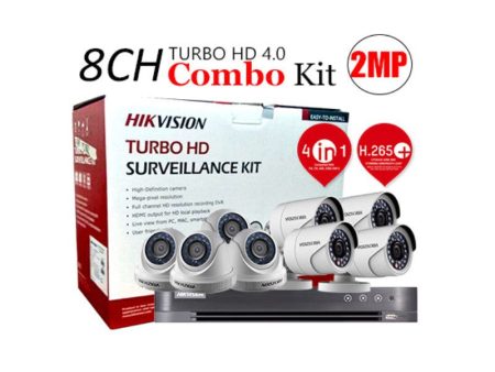 Hikvision TVI-8CH4D4B-2MP Eco 2MP 8CH HDTVI Combo Kit Online