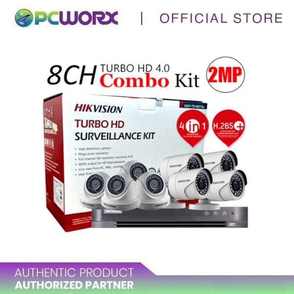 Hikvision TVI-8CH4D4B-2MP Eco 2MP 8CH HDTVI Combo Kit Online