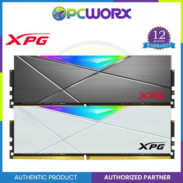 Adata XPG SPECTRIX D50 RGB 16GB (2X8GB) DDR4 3200Mhz RAM - Tungstem Gray & White Cheap