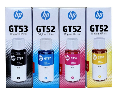 Hp GT53 Black & GT52 Cyan, Magenta, Yellow For Cheap