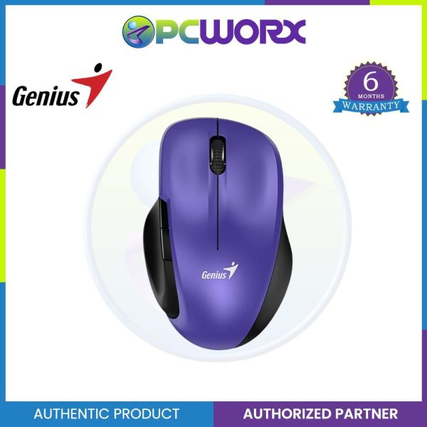 Genius Ergo 8200s Wireless Silent Mouse - Black | Chocolate | Purple | Iron Gray Supply