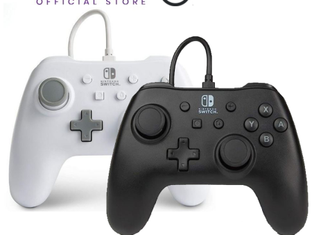 Enhanced Wired Controller for Nintendo Switch | Black   White Console Controller |  A Power Controller Cheap