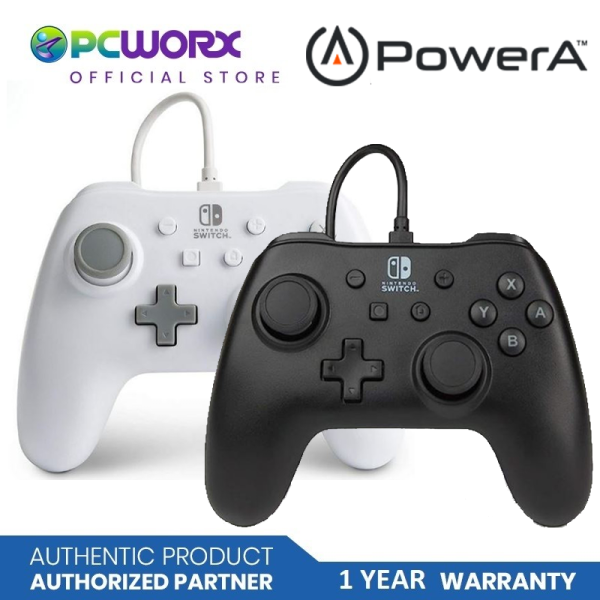 Enhanced Wired Controller for Nintendo Switch | Black   White Console Controller |  A Power Controller Cheap