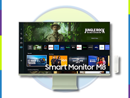 Samsung LS32CM80GUEXXP Flat 32  4K Spring Green M8 M80C Smart Monitor For Discount