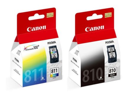 Canon PG-810 Black and Canon CL-811 Colored Ink Cartridge Online