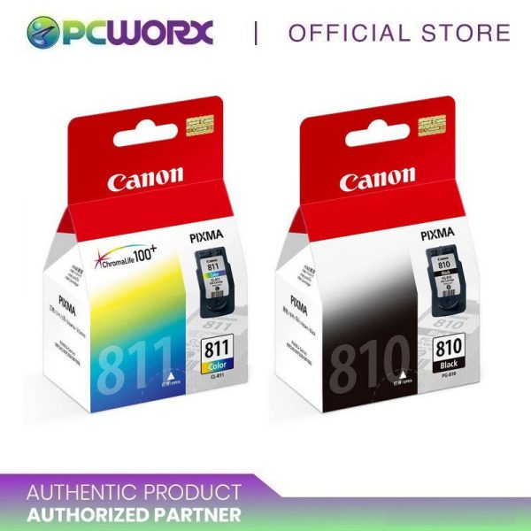 Canon PG-810 Black and Canon CL-811 Colored Ink Cartridge Online