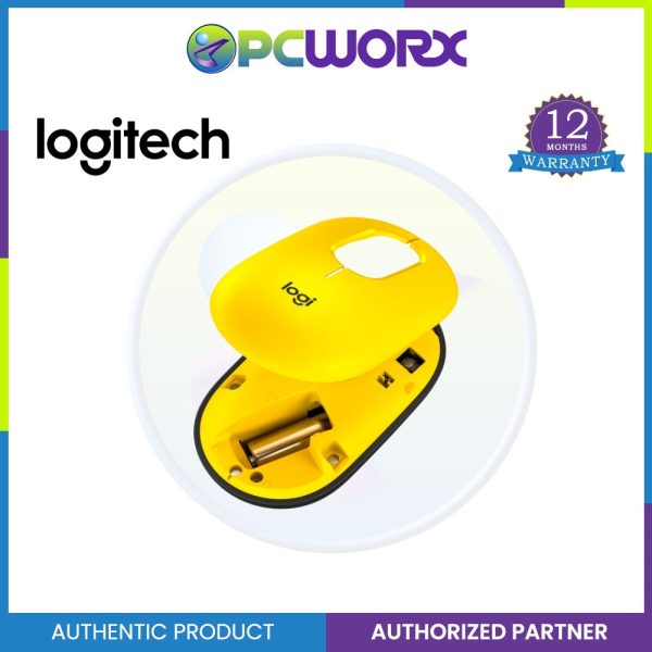 Logitech POP Wireless Mouse with Emoji Button Function Blast Yellow | Wireless Mouse Fashion