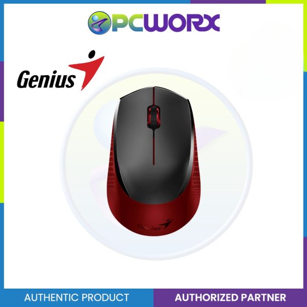 Genius NX-8000S 2.4GHz Wireless Silent Mouse , AA x 1 Black   Red Online now