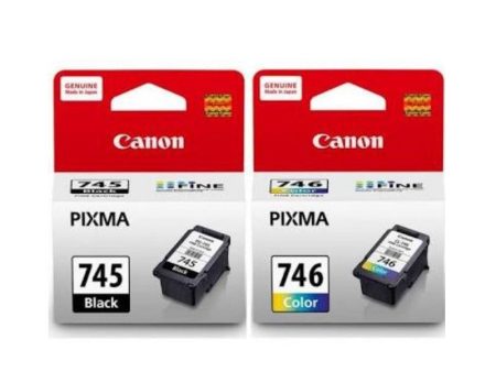 Canon PG-745 Black and CL-746 Color Ink Cartridge Supply