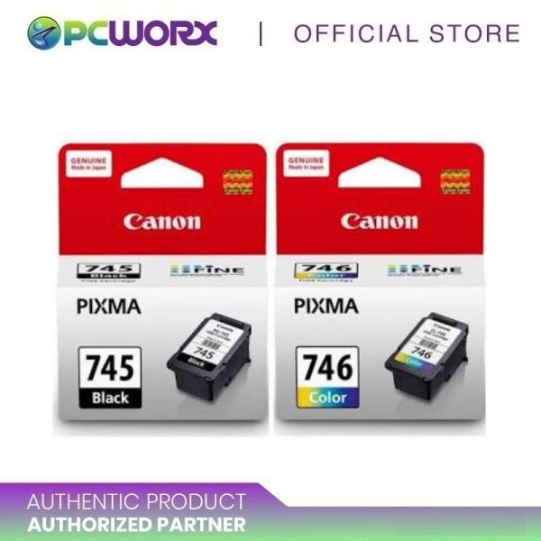 Canon PG-745 Black and CL-746 Color Ink Cartridge Supply