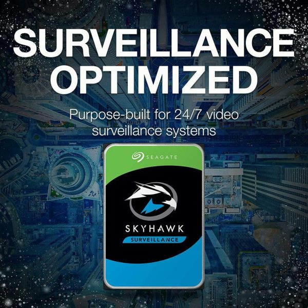 Seagate Skyhawk AI 10TB Video Internal Hard Drive HDD – 3.5 Inch SATAfor DVR NVR Security Camera Discount