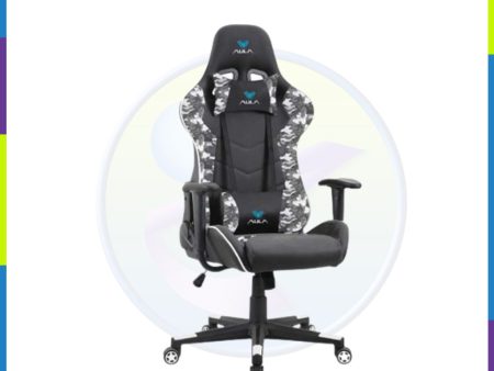 Aula F1007 Gaming Chair Black White Supply