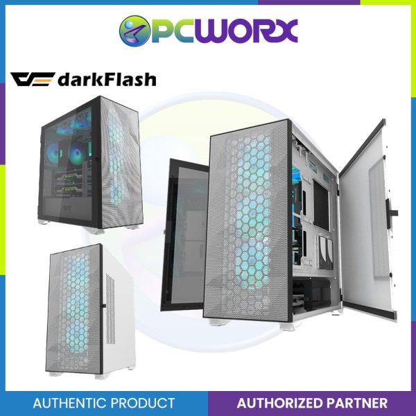 darkFlash DLX21 Mesh Luxury ATX Gaming PC Case Fashion