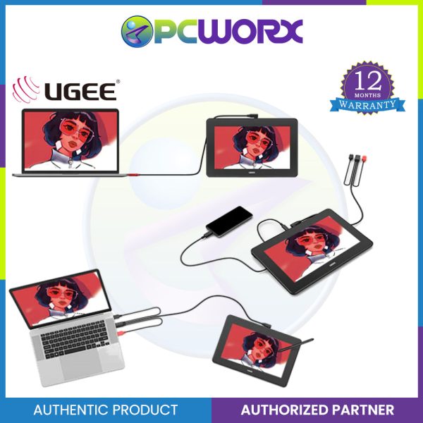 Ugee U-Series U1200, 263.2 x 148.1 mm, Stylus & other accessories included - Drawing Monitor For Cheap