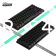 Royal Kludge RK84 Tri-Mode Hot Swappable RGB Backlit Bluetooth 2.4G - 75% Mechanical Keyboard For Cheap