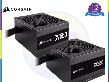 Corsair CV550   CX550 550Watts 80+ Bronze Certified Power Supply For Sale