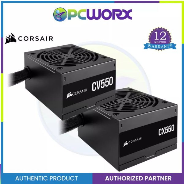 Corsair CV550   CX550 550Watts 80+ Bronze Certified Power Supply For Sale