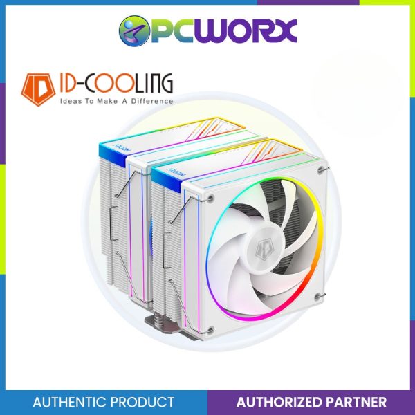 ID-Cooling FROZN A620 aRGB White   Black, Twin Tower 6 heatpipe, 2x120mm | aRGB CPU Cooler For Sale