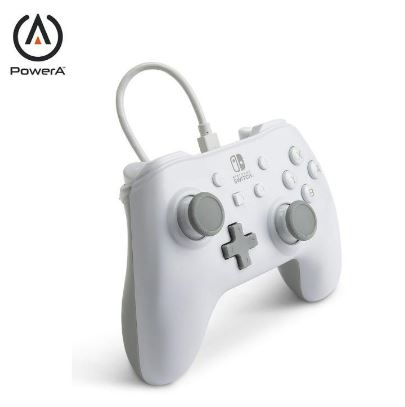 Enhanced Wired Controller for Nintendo Switch | Black   White Console Controller |  A Power Controller Cheap