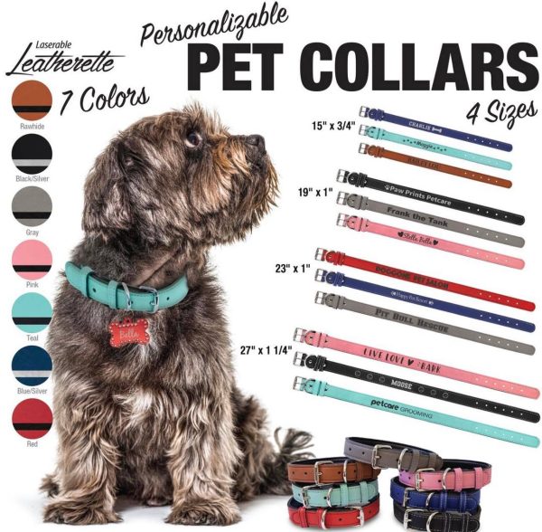 Leatherette Dog Collar For Discount